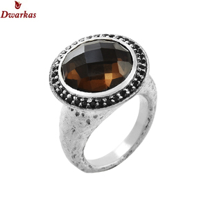 Anillos de compromiso vintage de plata de ley 925 con ónix negro, certificados por terceros, con logotipo OEM/ODM, venta al por mayor de fábrica - Product Image 6