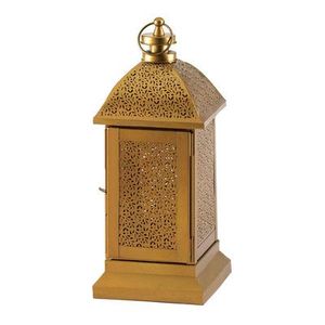 Lanterne exotique en laiton inspirée du patrimoine arabe marocain, parfaite pour les mariages ou la décoration sur le thème du désert. - Product Image 4
