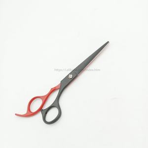 Ciseaux à cheveux de coiffeur personnalisés disponibles cisaillement de coiffeur couleur noir rouge coupe de cheveux ciseaux de coiffeur amincissants - Product Image 3