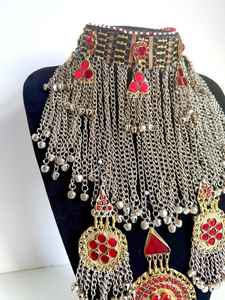 Beautiful Customized Handmade Afghani Vintage Stainless Steel <b>Jewelry</b> <b>Sets</b> <b>Women</b> High Quality Antique Silver Plated Party - Product Image 4