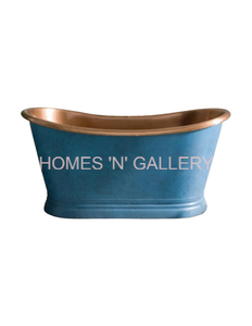 Bañera independiente de cobre macizo hecha en la India Diseño elegante con características elegantes Calidad estándar para uso en el baño - Product Image 4