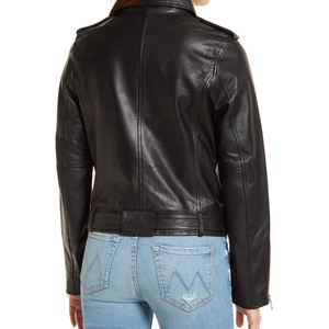 Chaquetas de mujer Cuero genuino Hecho de Pakistán Chaquetas de piel de oveja Moda de invierno Tallas grandes Damas Venta caliente Chaqueta suave - Product Image 2