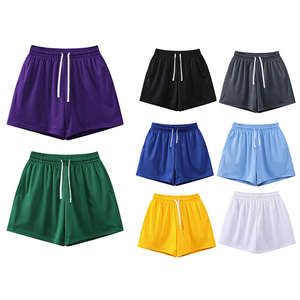 กางเกงขาสั้นตาข่ายสองชั้นสำหรับผู้ชายกางเกงขาสั้นสไตล์สตรีทเอวยางยืดระบายอากาศได้ดีกางเกงขาสั้นแบบถักสำหรับเล่นบาสเก็ตบอล - Product Image 1