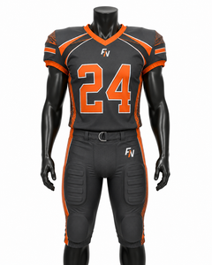 Maillot de football américain personnalisé pour homme, 100 % polyester, imprimé par transfert thermique, anti-bactérien, pour l'été, vente en gros à prix réduit - Product Image 1
