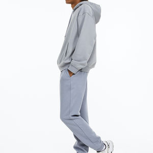 Pantalones de Jogger ajustados al cuerpo para hombre, cremallera, Etiqueta Privada, tela elástica, patrón recto para deportes y actividades al aire libre - Product Image 2