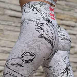 Pantalon de fitness taille haute sans couture en nylon spandex à séchage rapide Leggings de yoga élastiques de sport de hanche sexy pour adultes vente en gros - Product Image 6