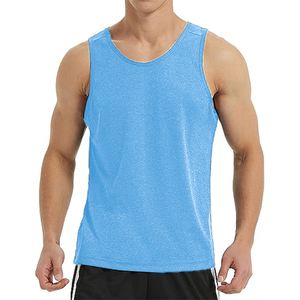 Entrenamiento de fábrica cortado fitness gimnasio camiseta sin mangas hombres camiseta diseño personalizado streetwear algodón camiseta sin mangas correr ropa deportiva verano - Product Image 4