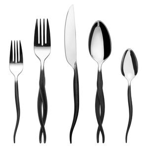 Juego de cubiertos de metal de acero inoxidable duradero y Apto para lavavajillas para comidas diarias en casa y servicio de comidas familiares - Product Image 5