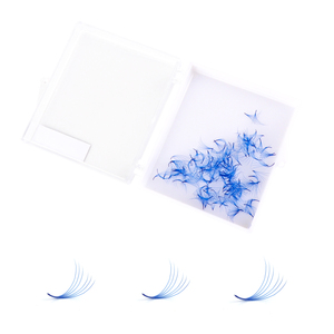 Extensiones de Pestañas de Fibra Sintética de Alta Calidad con Base Puntiaguda, Abanicos de Colores, Curva CC, 28 Filas, Suministros de Pestañas de Visón Sintético al por Mayor - Product Image 1