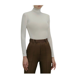 Camisola elegante de estilo minimalista para mujer, nueva tendencia, logotipo estampado informal de invierno, servicio ODM transpirable de alta moda - Product Image 1