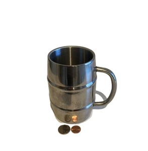 Tasse à café en acier inoxydable de conception tendance de forme ronde faite à la main avec une finition élégante parfaite pour le restaurant et les ustensiles de cuisine - Product Image 5