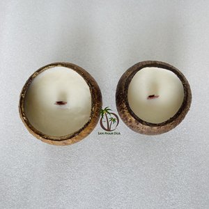 Vela de coco natural 100% de fabricación vietnamita con diseño ecológico para la decoración del hogar y candelabros, linternas y tarros - Product Image 6