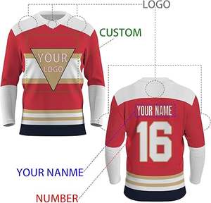 Le plus populaire concevez votre propre logo uniforme de hockey sur glace grande taille pour adulte - Product Image 6