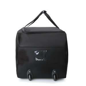 <b>Large</b> Capacity Carry-All Duffle <b>Roller</b> Bag Casual Sport Style Nylon with Polyester Lining Zipper Closure for Outdoor Gym Use - Product Image 3