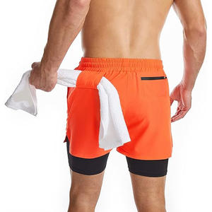 Shorts de sport thermiques pour hommes, chauds, à séchage rapide, pour la course à pied, la salle de sport, l'entraînement, l'hiver, shorts actifs, style européen, Noël, Nouvel An - Product Image 2