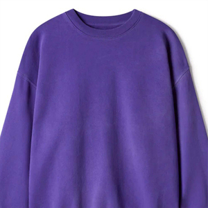 Sudadera Unisex Morada 100% Algodón con Felpa, Sudadera Holgada Personalizada con Cuello Redondo, Jersey Cálido de Invierno para Uso Casual - Product Image 5