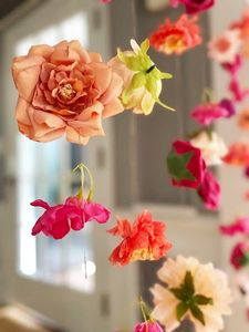 Guirnalda de rosas artificiales de seda para decoración de boda, 2,5 m, para el jardín y el hogar - Product Image 6