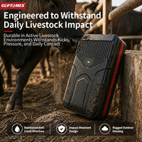 Rastreador GPS para Ganado Guptomes de Alta Capacidad, Batería de 10000 mAh, Red 4G LTE, Sistema de Rastreo Animal sin Cuota Mensual, Profesional