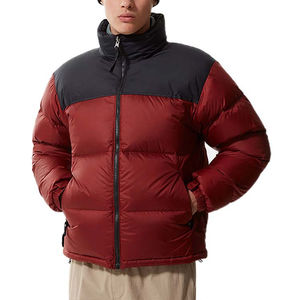 Vente en gros Dernier design Veste matelassée d'hiver pour hommes Bomber à bulles brillante avec col montant Rembourrage chaud Prix - Product Image 4