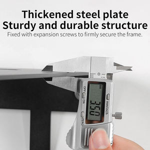 Support mural robuste pour vélo JH-Mech, capacité 15 kg (33 lb), pour <span class=keywords><strong>garage</strong></span> intérieur, avec étagère et crochets pour casque et support de vélo mural - Product Image 3