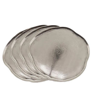 Assiette de présentation de qualité durable, style antique, faite à la main, écologique, finition martelée, pour la maison, l'hôtel, les fêtes, les événements - Product Image 4