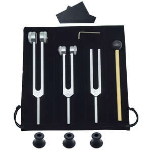 Juego de diapasones Manual de aluminio Musical 128C 256C 512 Gold & Silver Triple Set Certificado CE para instrumentos de laboratorio - Product Image 2