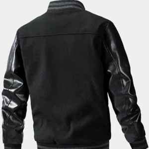 OEM Custom chenille Embroidery patch leather sleeve bomber baseball letterman <b>jacket</b> <b>for</b> <b>men</b> <b>For</b> <b>Men</b> Vintage custom <b>jacket</b> - Product Image 2