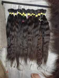 Virgen sin procesar 100% Natural Raw Indian Temple Hair Extension Loose Deep Wave Style Straight Indian Human Hair Vendors Bundle - Product Image 3