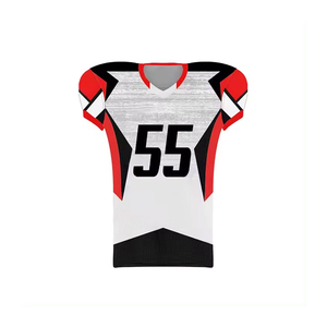 Uniforme de football américain personnalisé sublimé, maillot d'équipe respirant à manches courtes, fabricant de twill, fournisseur direct d'usine - Product Image 6