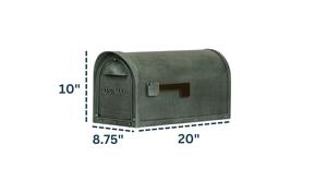 Buzón de Correos Metálico Resistente a la Intemperie y a la Manipulación para Residencias, Almacenamiento de Comunicaciones Privadas, Entrada Externa - Product Image 2