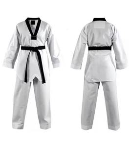 Transpirable de secado rápido 100% algodón personalizable Taekwondo ropa deportiva uniforme para entrenamiento de adultos ropa de artes marciales - Product Image 4