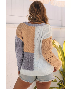 Sweat-shirts surdimensionnés pour femmes avec capuche imprimé sweat à capuche tricoté vintage pour l'automne en gros - Product Image 3