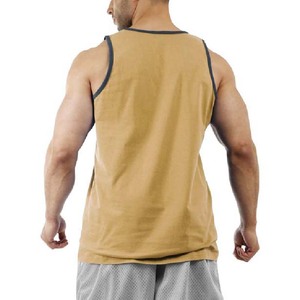 100% coton et polyester vêtements pour hommes grande taille débardeurs couleur unie surdimensionné débardeurs bas prix respirant et séchage rapide - Product Image 2