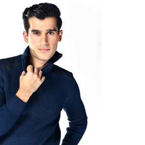 เสื้อกันหนาวแบบสวมหัวสำหรับผู้ชาย,เสื้อสเวตเตอร์ถักเสื้อสเวตเตอร์ลำลองเสื้อคอลูกเรือสีพื้นสำหรับใส่ทำงาน - Product Image 3