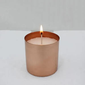 Meilleure vente bocal à bougie rond en métal doré décorations de table en fer bocal à bougie pour la maison et la décoration de Noël - Product Image 5