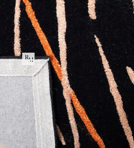 ผ้าขนสัตว์100% ศิลปะลายพลุแบบแอบสแตรกพรมทอมือขนาดที่กำหนดเองสำหรับบ้านห้องนอนห้องนั่งเล่นห้องเด็กห้องห้องโถงชุดพรมพื้นที่ - Product Image 4