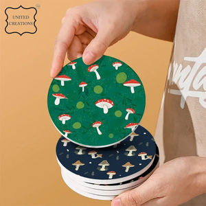 Round Shape Wholesale Absorbent Rubber <b>Coasters</b> for Drinks Beer Coffee Cup <b>Coasters</b> - Product Image 2