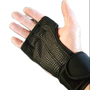 Guantes de entrenamiento de medio Dedo de cuero de alta calidad 100%, muñequera magnética para hombres y mujeres, para deporte, levantamiento de pesas, entrenamiento de gimnasio - Product Image 4