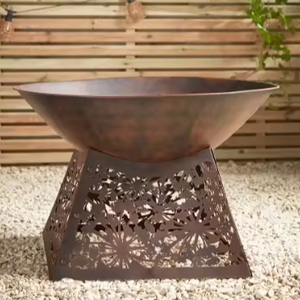 Pozo de fuego para exteriores, hoguera grande, patio de leña y patio trasero, para exterior, estilo rústico, hoguera para chimenea - Product Image 1