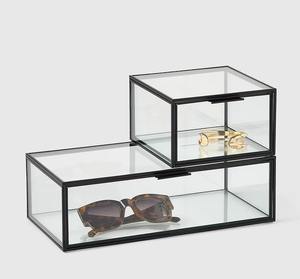 Luxueuse boîte à bijoux en métal gaufré floral vintage avec doublure en velours à l'intérieur de l'art haut de gamme pour le stockage de bijoux haut de gamme - Product Image 2