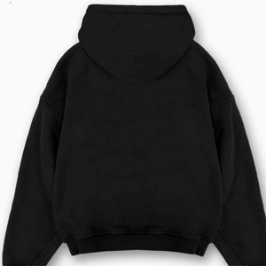 Sudadera con capucha para hombre, jersey de felpa francesa de Algodón 100% con logotipo personalizado, liso, en blanco, de gran tamaño, de alta calidad - Product Image 4