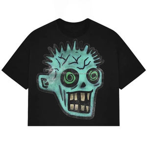 Pak personnalisé LOGO hommes blanc 100% coton de haute qualité poids lourd goutte épaule brodé bouffée impression surdimensionné Boxy t-shirts - Product Image 5