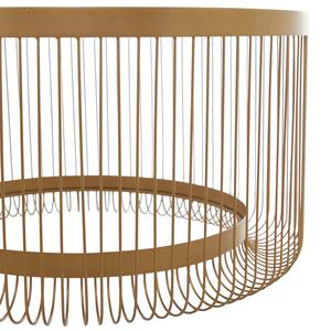 Table basse moderne de luxe écologique en fil métallique doré avec plateau en verre, table console élégante, salon, nouveau design, décoration intérieure - Product Image 3