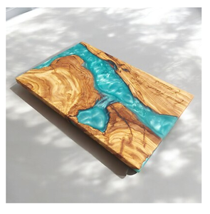 Planche à découper en bois d'acacia et résine Planche à découper en bois la plus tendance avec une excellente qualité au meilleur prix - Product Image 4