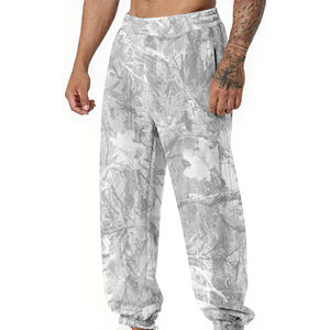 Pantalons pour hommes, grande taille, coton respirant, camouflage bionique, pantalons de randonnée en plein air, pêche, jungle, bas longs - Product Image 1