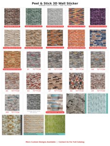 <span class=keywords><strong>Papier</strong></span> <span class=keywords><strong>peint</strong></span> vintage imperméable 3D à coller |   Autocollant amovible résistant à l'huile |   Chambre à coucher et cuisine/salon MOQ 1 rouleau - Product Image 2