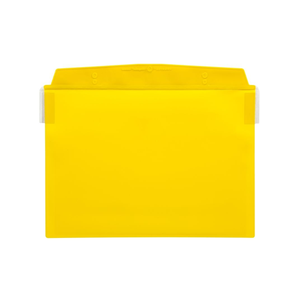 Portadocumenti con flap protettivo, da appendere, DIN A5 orizzontale, Giallo, 10 pz. / confezione.- SD014-04 - Product Image 2