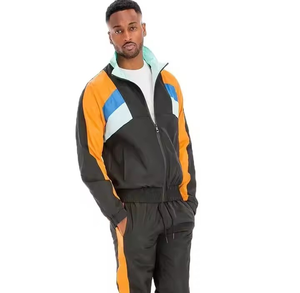 Customized logo perfect cutting unique style <b>top</b> manufacturer <b>Men</b> Windbreaker Tracksuits OEM Breathable <b>Zip</b> <b>up</b> Windbreaker - Product Image 3