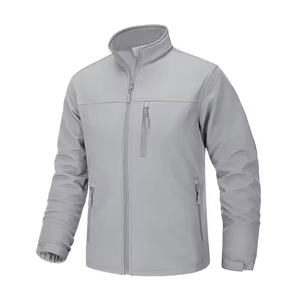 Nouvelle veste Softshell Design personnalisé Vêtements de travail d'hiver Veste souple coupe-vent imperméable doublée de polaire avec fermeture éclair pour hommes - Product Image 1