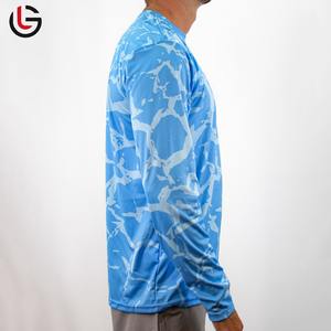 Logotipo bordado con estampado de sublimación de manga larga, ropa de pesca, diseña tus propias camisas de pesca deportivas de alta calidad para hombre - Product Image 5